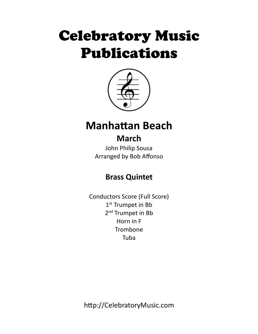 Manhattan Beach March Manhattan Beach March Brass Quintet scores gallery preview page 1