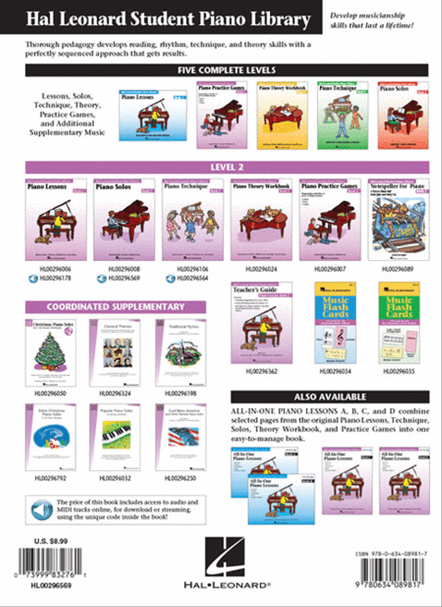 Piano Solos Book 2 – Book with Online Audio Piano Method scores gallery preview page 6