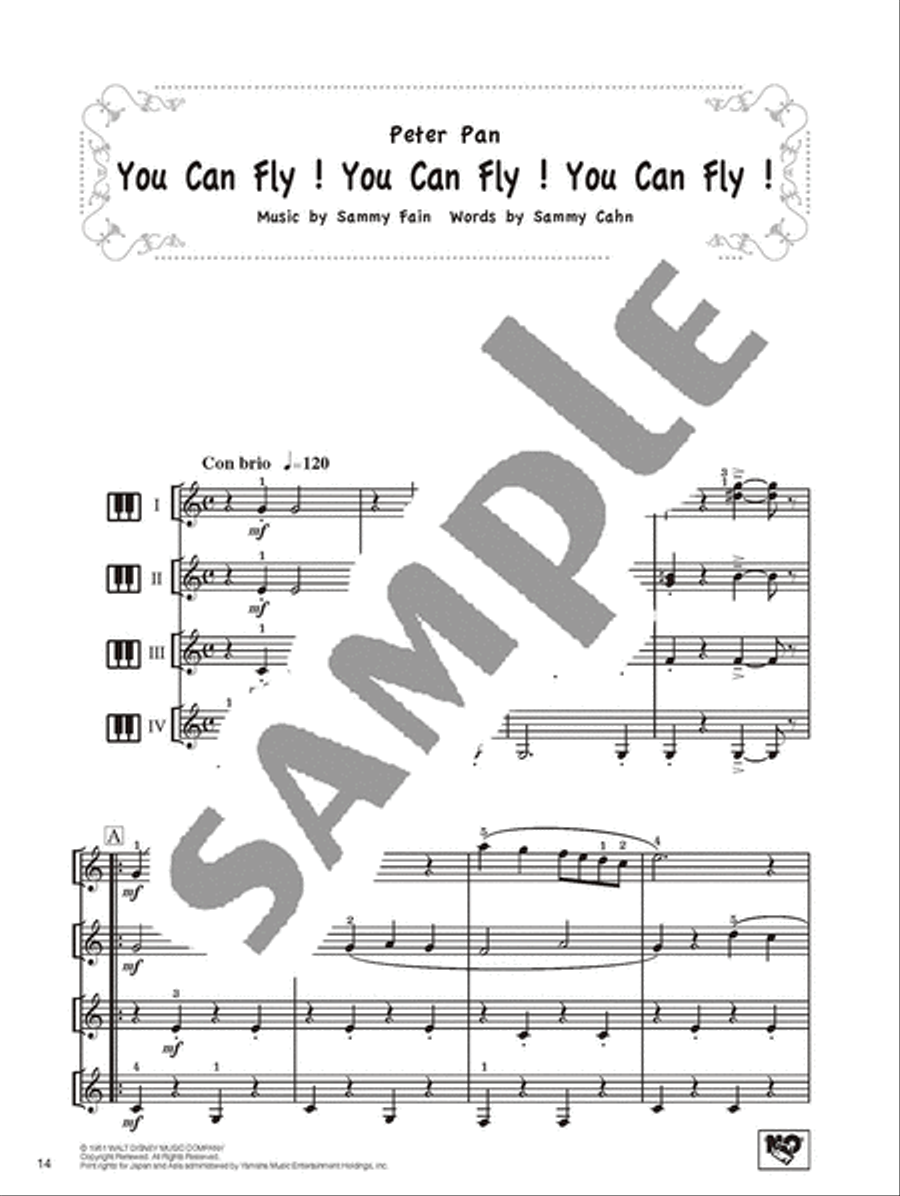 Ensemble for Kids - Disney Songs/English Version Collection / Songbook scores gallery preview page 6