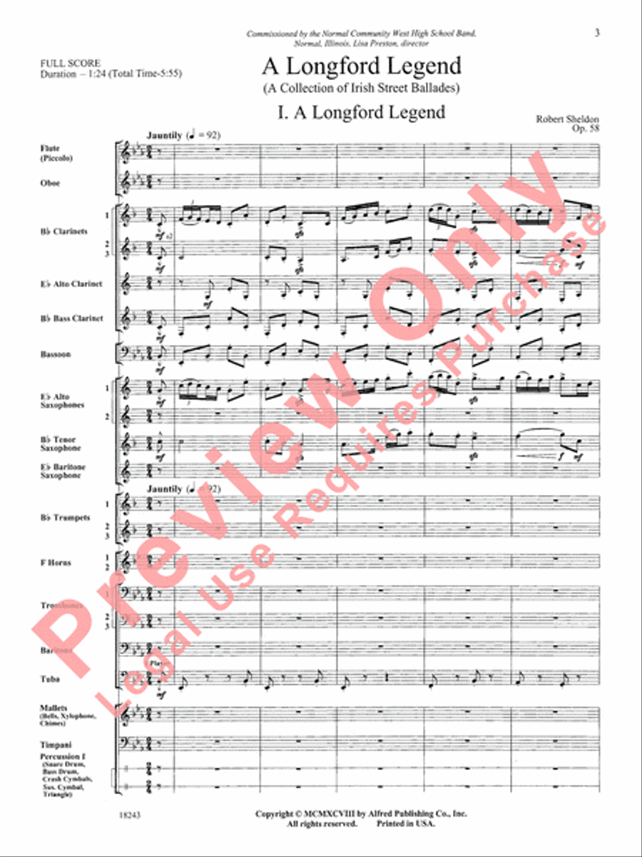 A Longford Legend A Longford Legend Concert Band scores gallery preview page 4