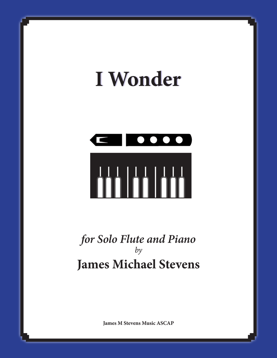 I Wonder (Flute Solo with Piano) Flute Solo scores gallery preview page 1
