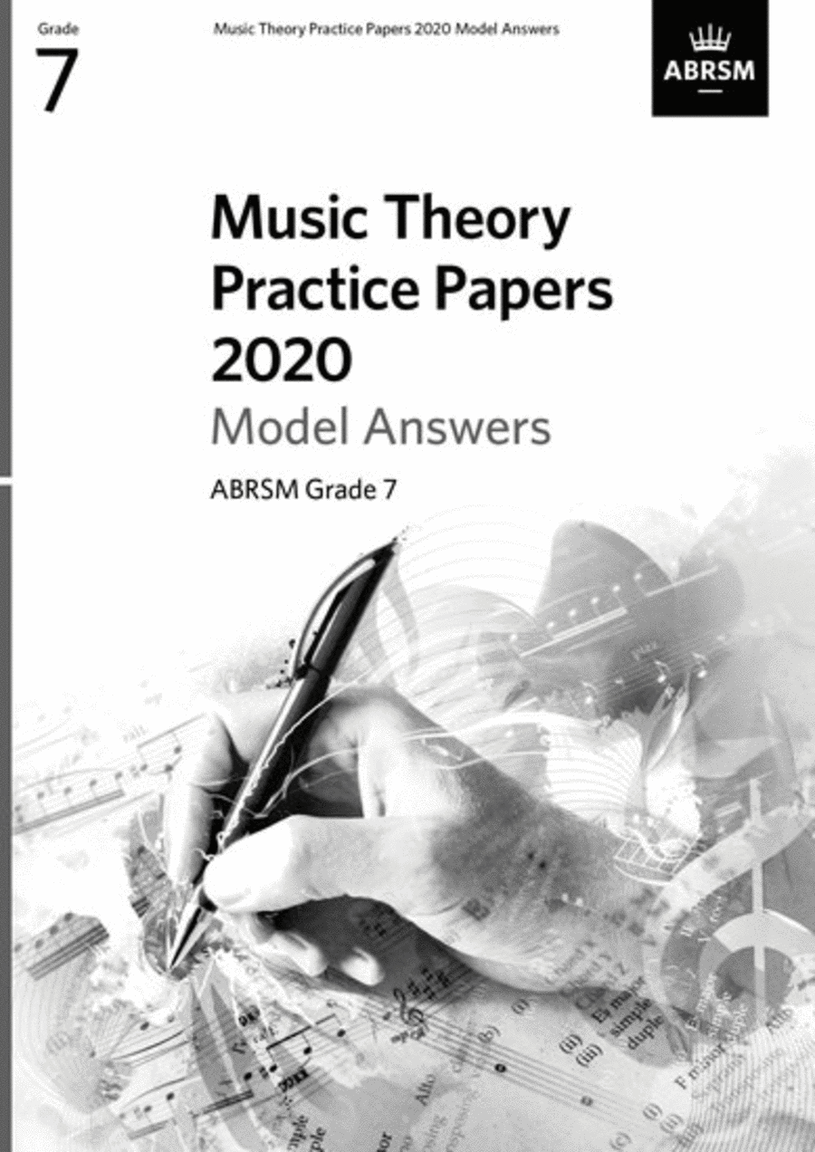 Music Theory Practice Papers 2020 Model Answers, ABRSM Grade 7 Answer Guides scores gallery preview page 1