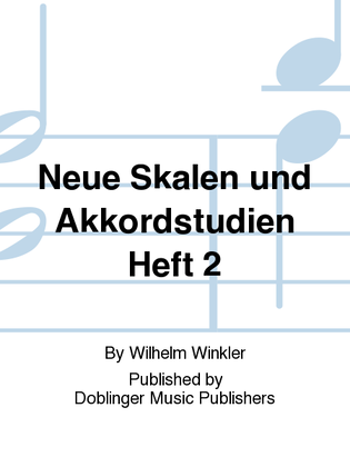 Book cover for Neue Skalen und Akkordstudien Heft 2