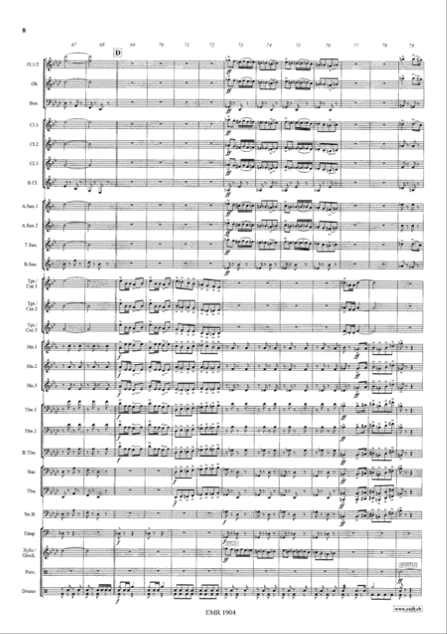 Circus March Concert Band scores gallery preview page 9