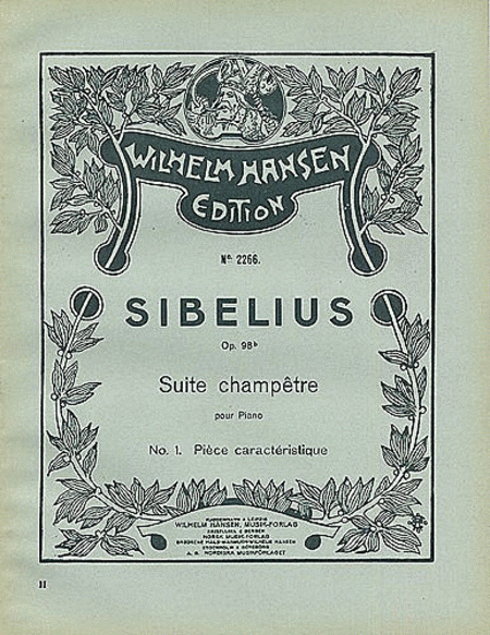 Jean Sibelius: Suite Champetre Op.98b No.1- Piece Caracteristique (Piano)