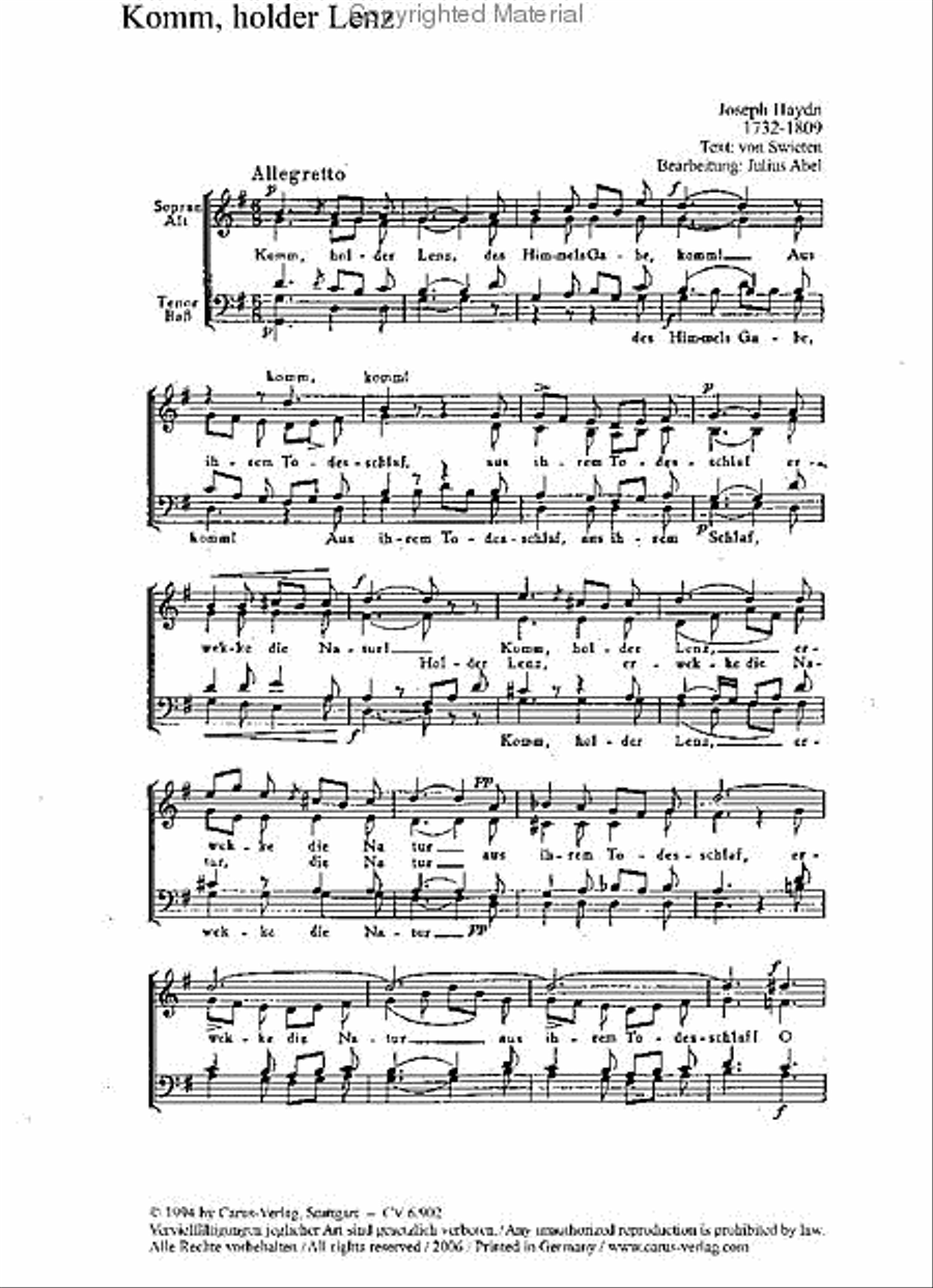 Komm, holder Lenz 4-Part scores gallery preview page 2