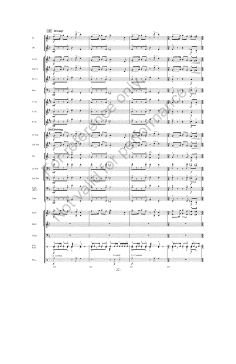 The Great Land Run Concert Band scores gallery preview page 21