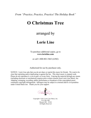 Book cover for O Christmas Tree - EASY!