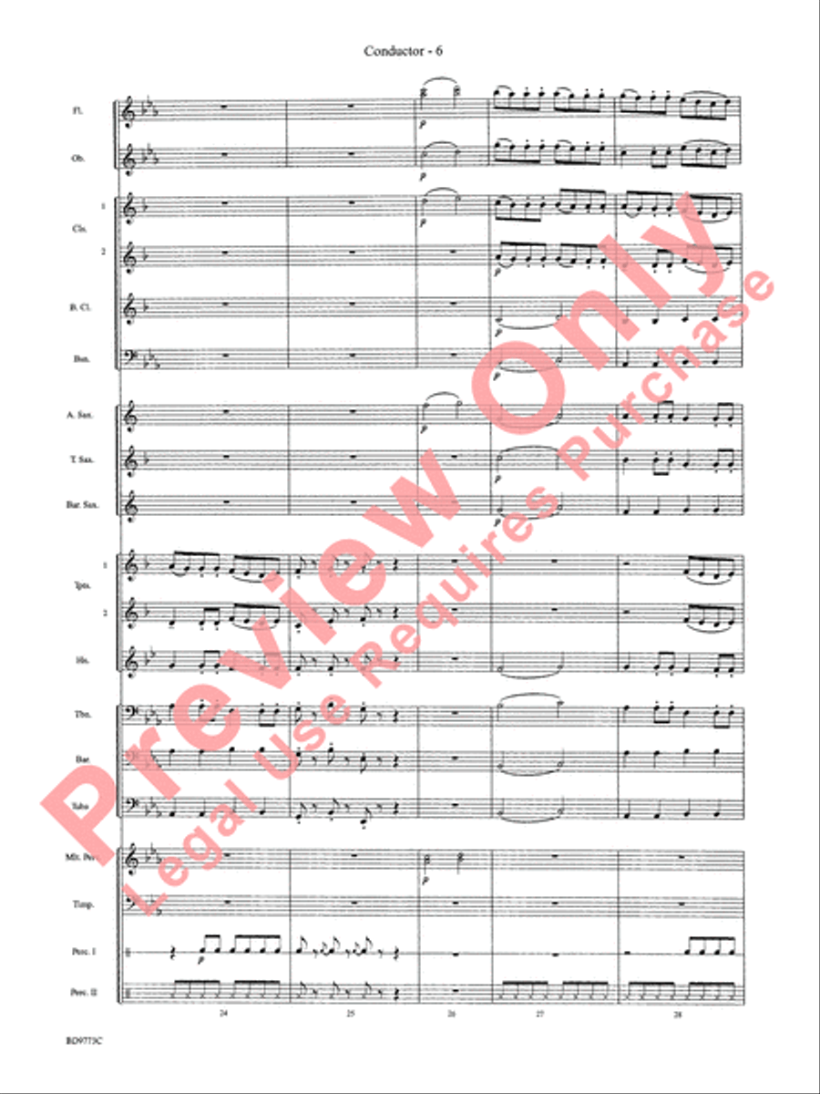Eine Kleine Christmas Concert Band scores gallery preview page 8