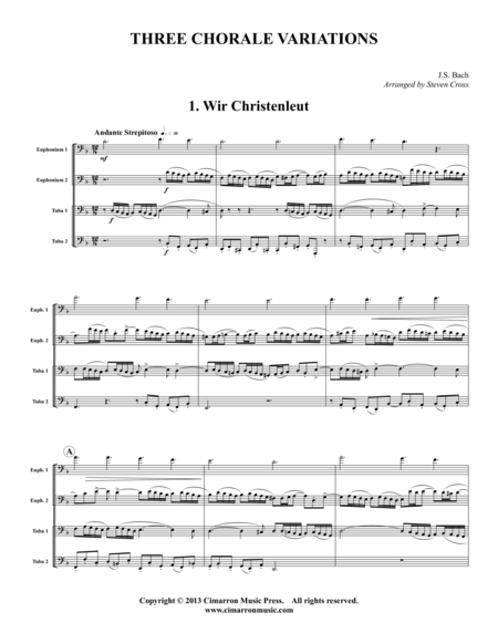 Three Chorale Variations