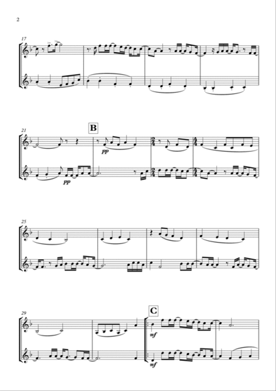 Goodness Of God Brass Duet scores gallery preview page 2