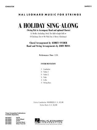 Book cover for A Holiday Sing-Along - Full Score