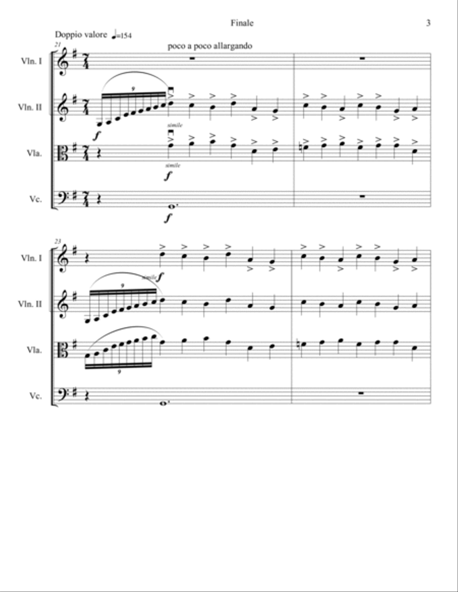 Firebird Suite String Quartet scores gallery preview page 3