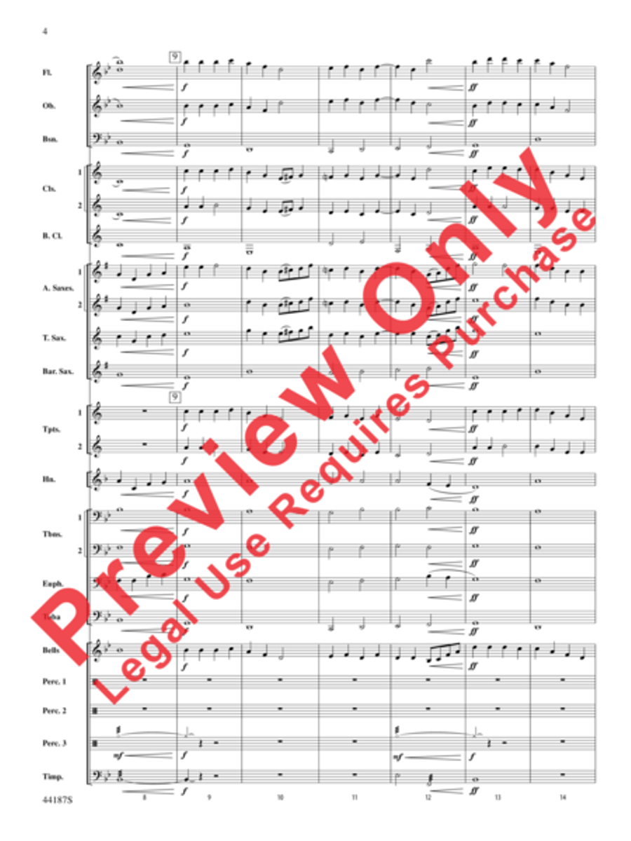 Zeeland Zeeland Concert Band scores gallery preview page 24