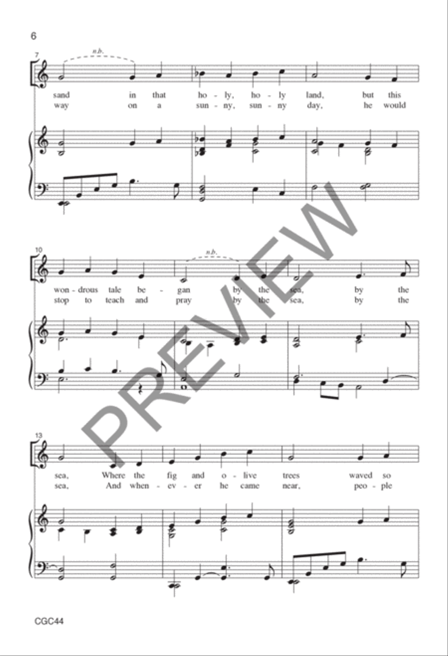 By the Sea Preview Kit (Score & CD) Choir scores gallery preview page 7