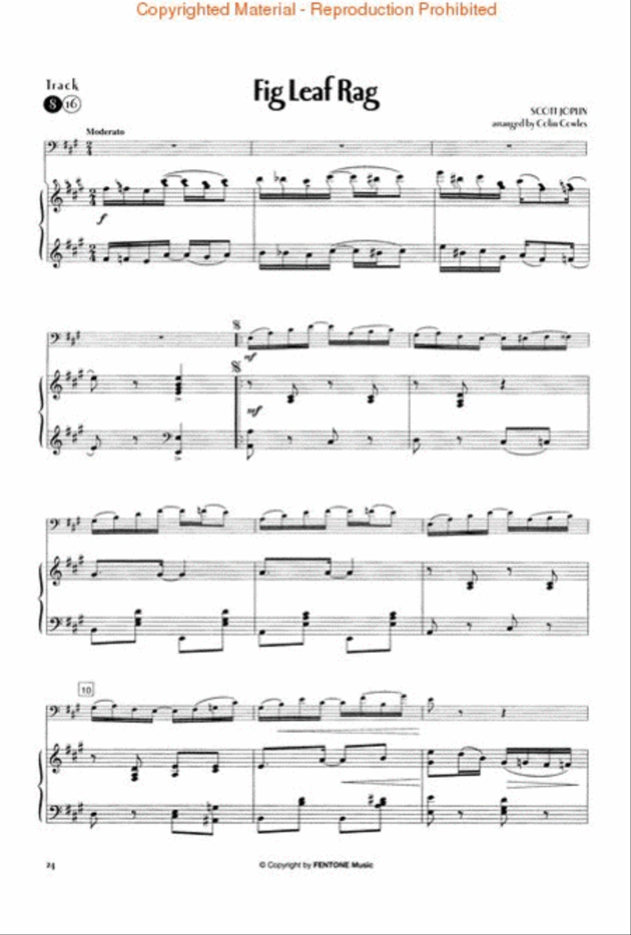 Ragtime Favourites by Scott Joplin Cello scores gallery preview page 4