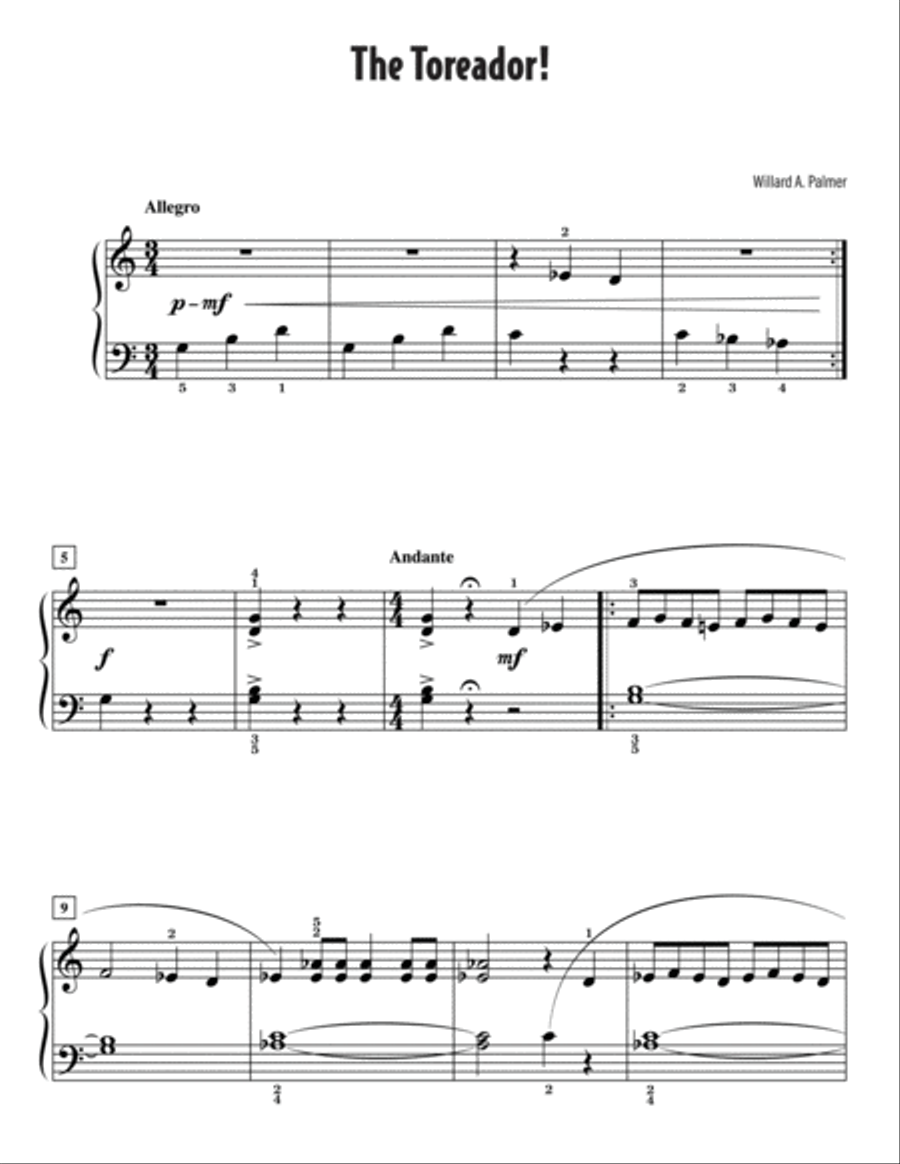 Willard A. Palmer's Favorite Solos Easy Piano scores gallery preview page 4