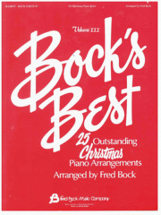 Book cover for Bock's Best - Volume 3