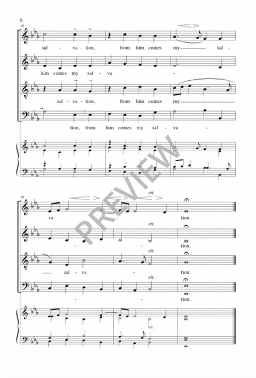 In God Alone Is My Soul at Rest 4-Part scores gallery preview page 8