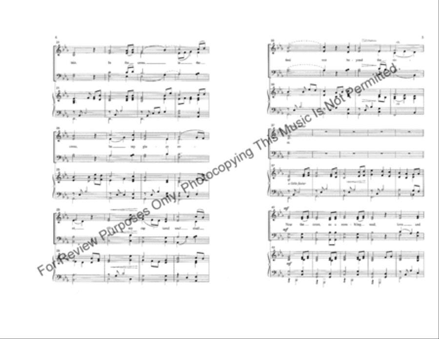 Keep Me Near the Cross 4-Part scores gallery preview page 3