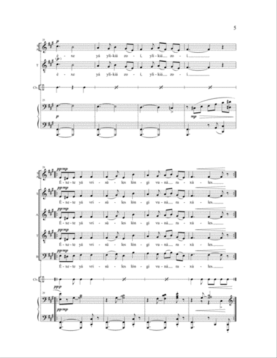 Dance of Zalongo 4-Part scores gallery preview page 9