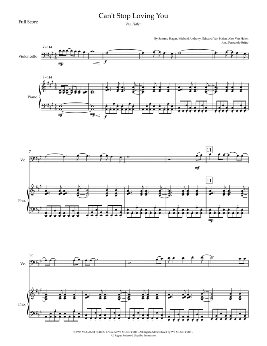 Can't Stop Loving You Can't Stop Loving You Piano scores gallery preview page 1
