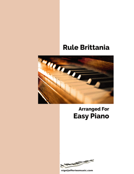 Rule Brittania arranged for easy Piano image number null
