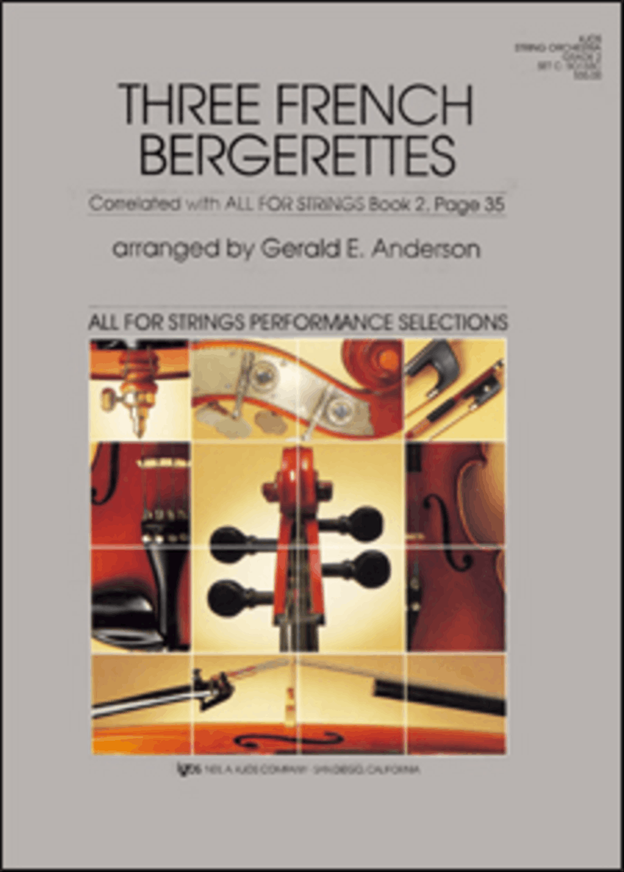 Three French Bergerettes String Orchestra scores gallery preview page 1