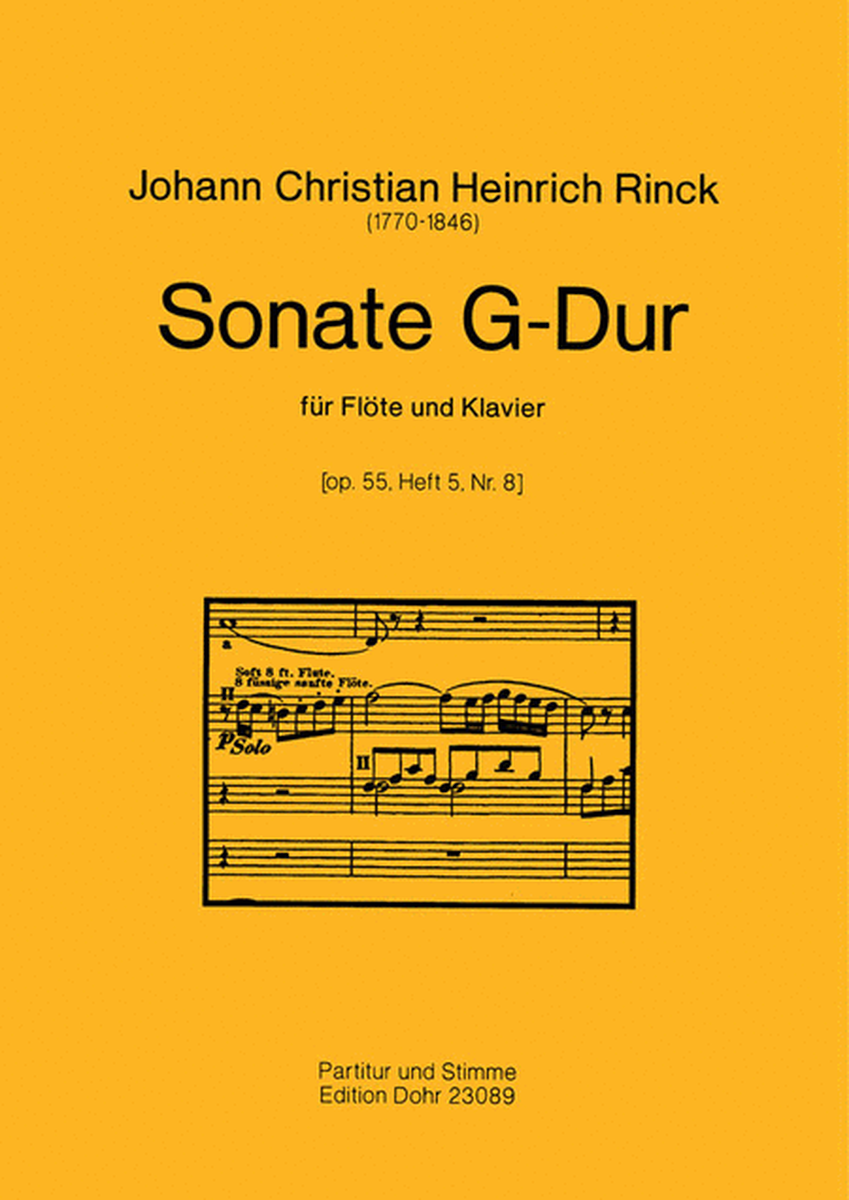 Sonate Nr. 8 G-Dur op. 55,5 (für Flöte und Klavier)