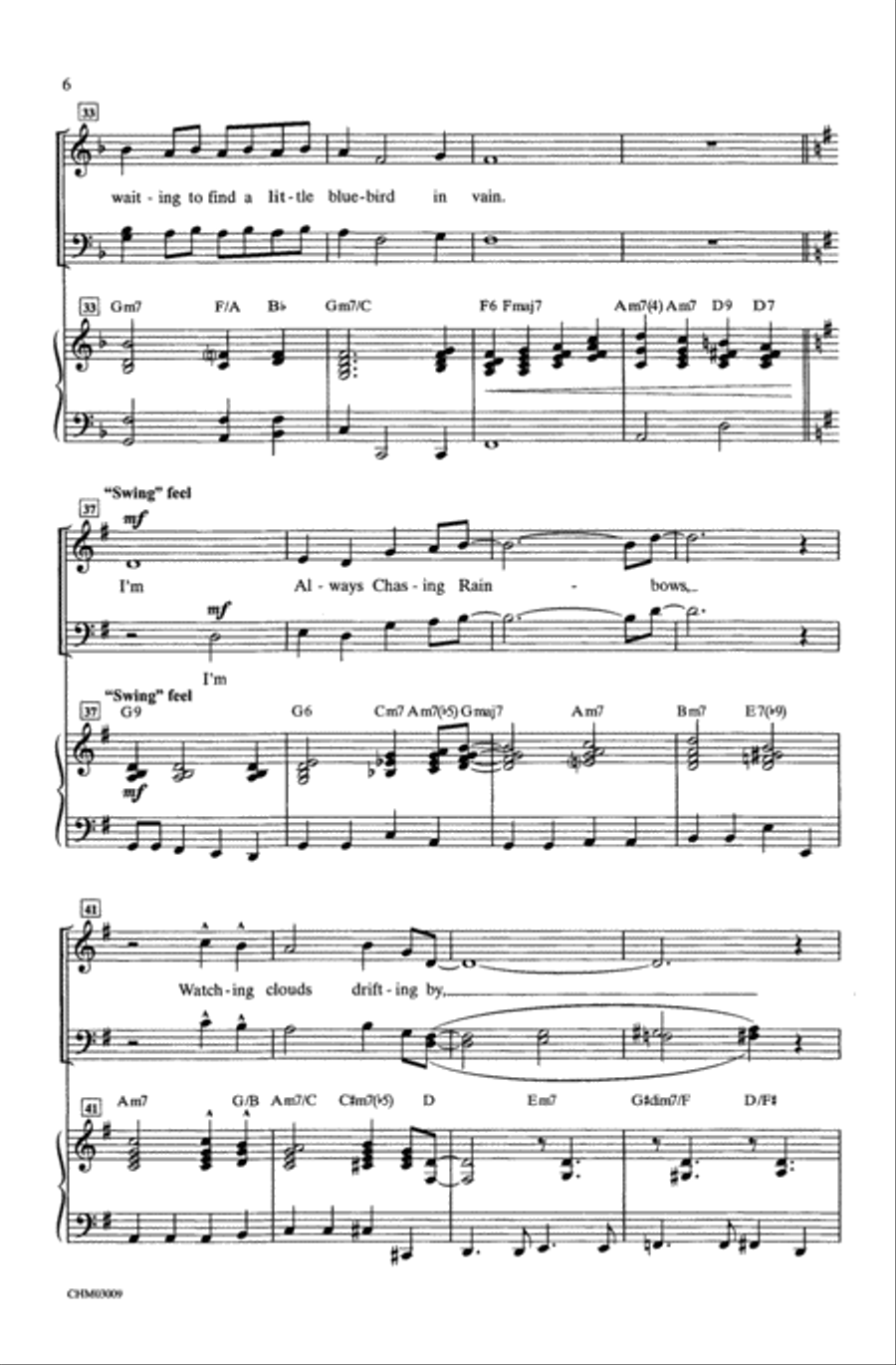 I'm Always Chasing Rainbows Choir scores gallery preview page 4