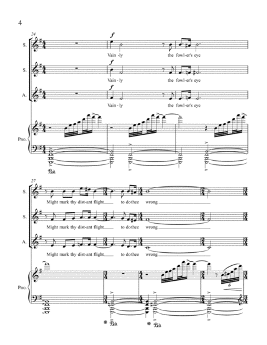 Lone Wandering SSA scores gallery preview page 4