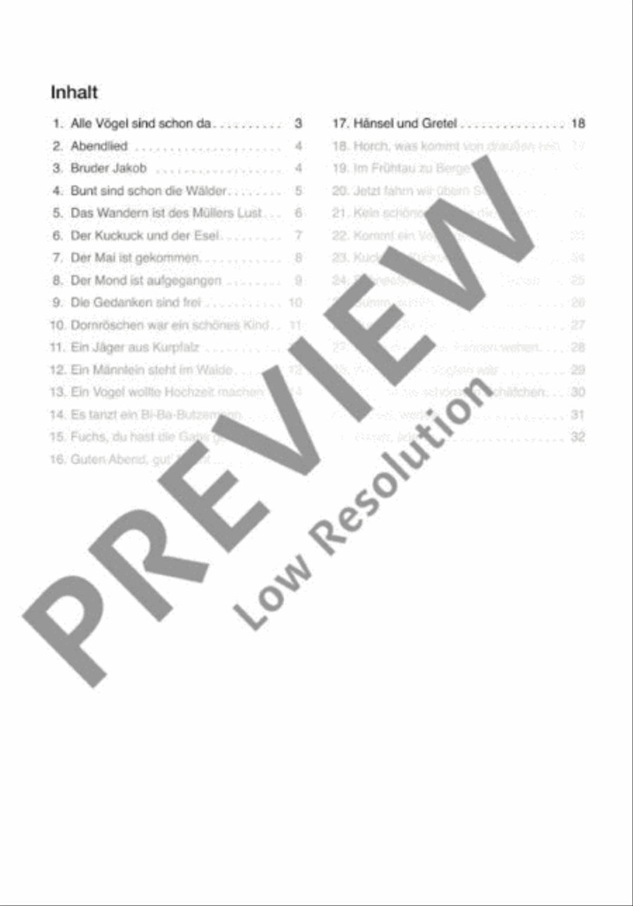 Die schönsten Volks- und Kinderlieder Cello scores gallery preview page 3