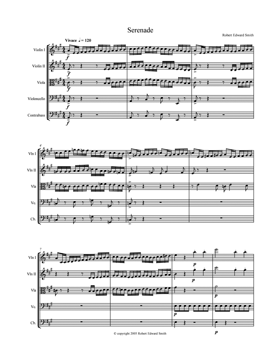 Serenade for Strings String Orchestra - Digital Sheet Music