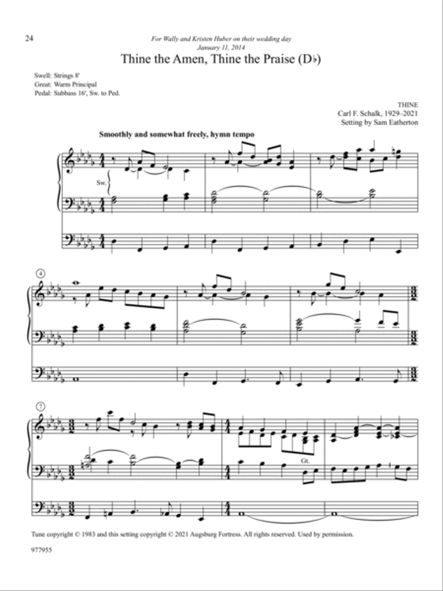 Hymn Inventions: Nine Chorale Preludes for the Church Year, Vol. 4 Organ scores gallery preview page 8