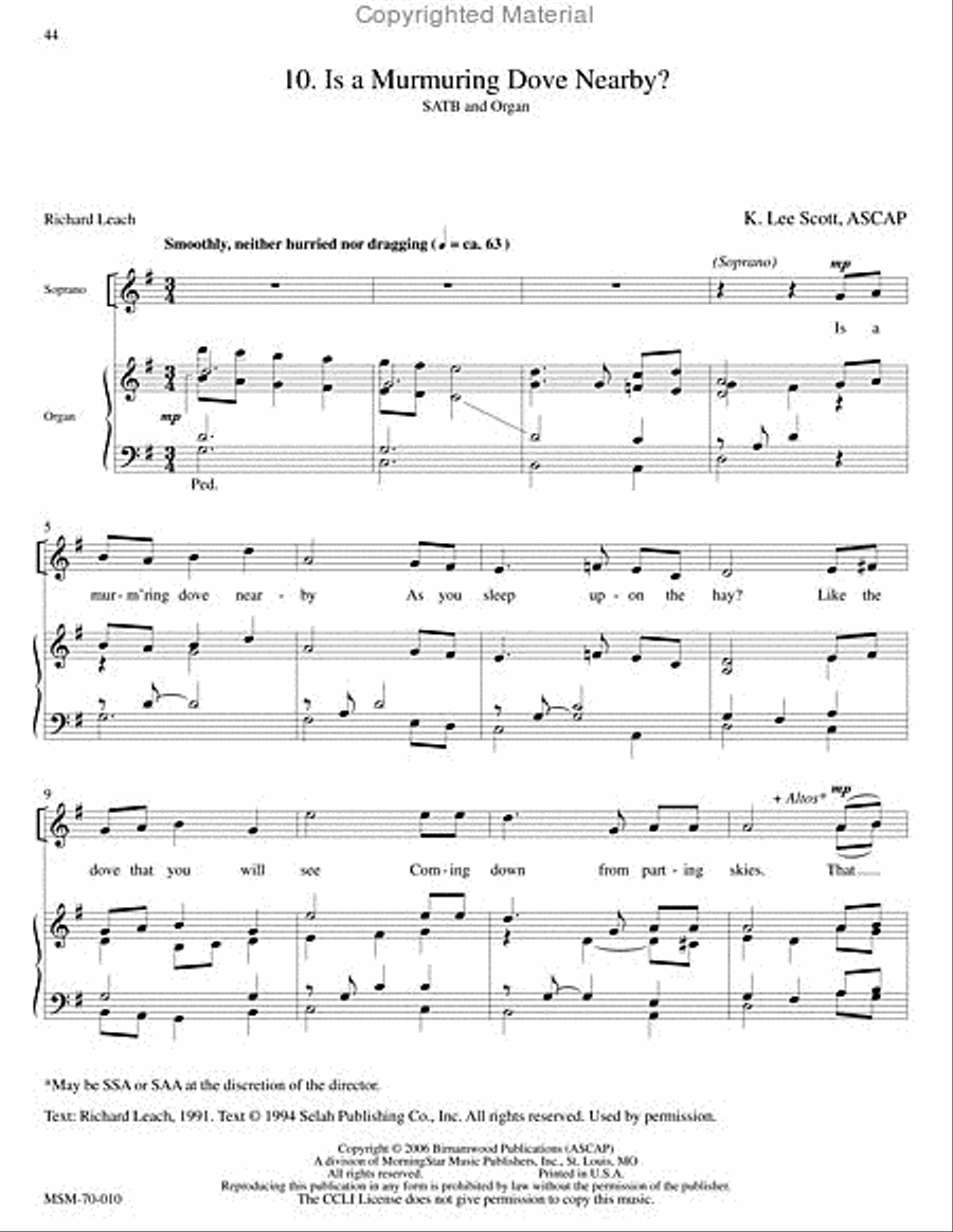 Sing the Songs of Bethlehem (Preview Pak: Score & CD)