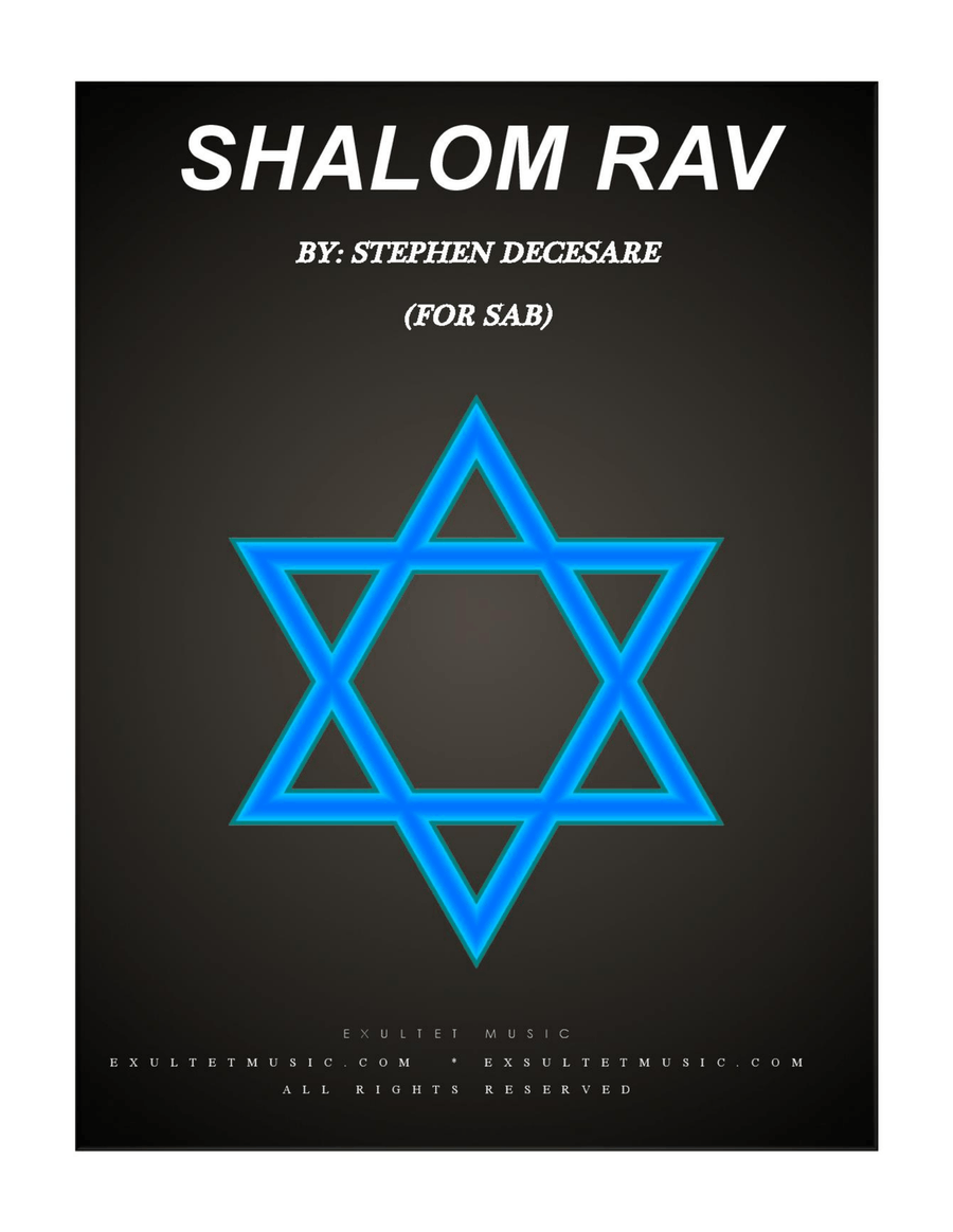 Shalom Rav (for SAB) 3-Part scores gallery preview page 1