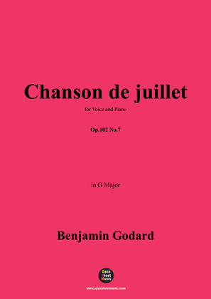 B. Godard-Chanson de juillet,Op.102 No.7,in G Major