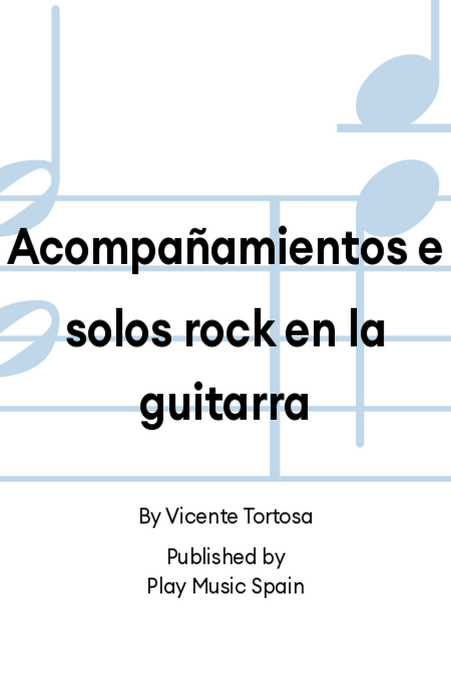 Acompañamientos e solos rock en la guitarra Guitar scores gallery preview page 1