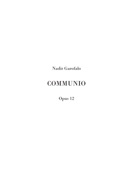 Communio (fantasia for ensemble) image number null