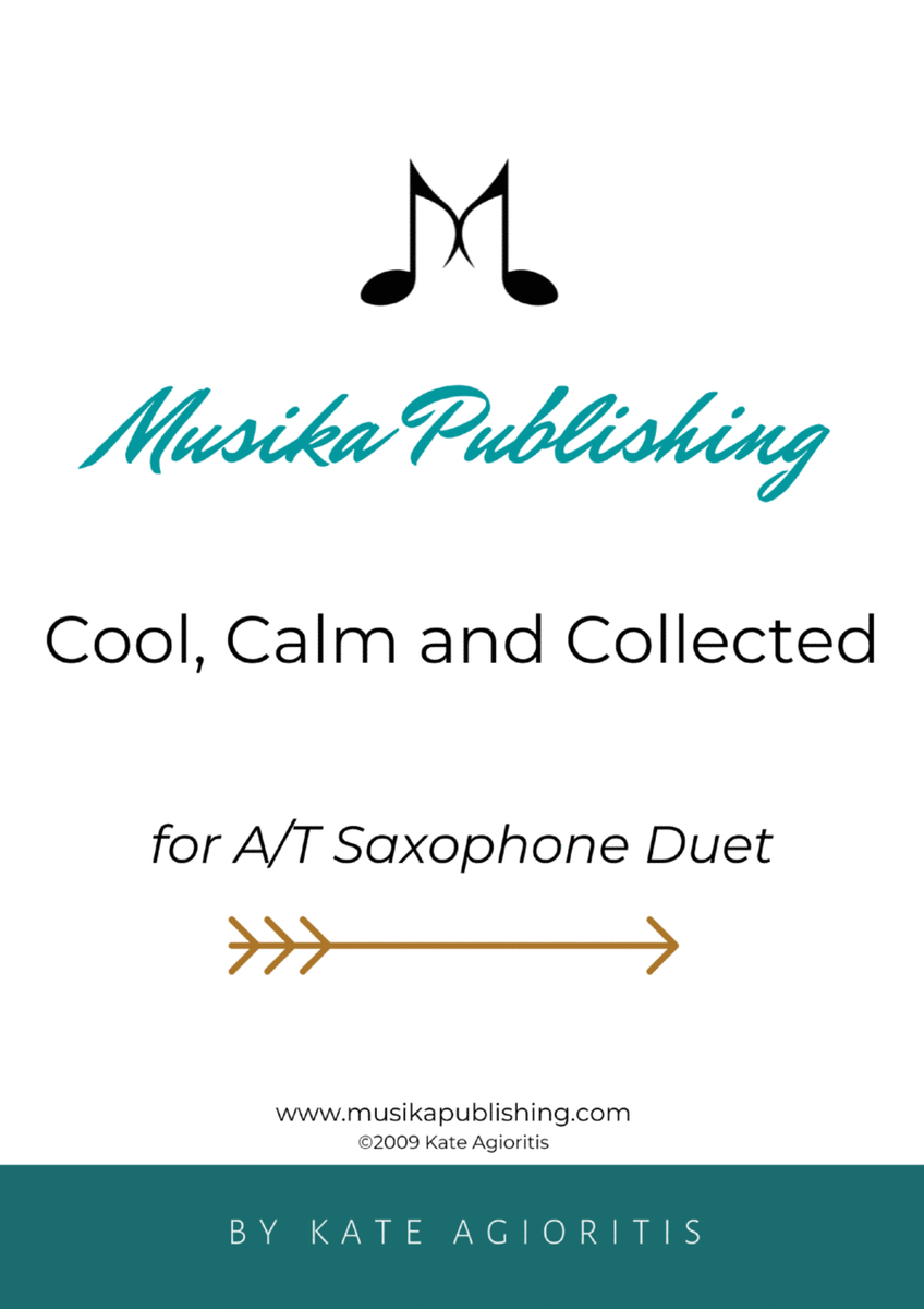 Cool Calm and Collected - For A/T Saxophone Duet image number null