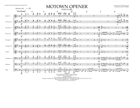Motown Theme Show Opener (arr. Tom Wallace) - Wind Score