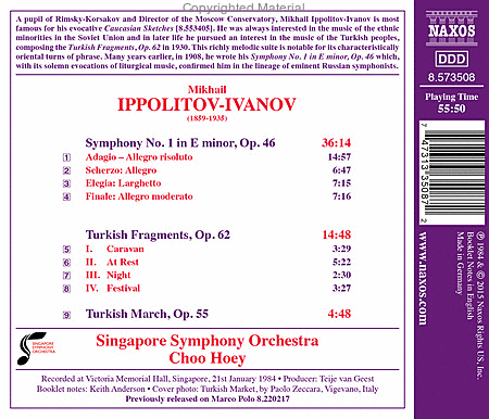 Mikhail Ippolitov-Ivanov: Symphony No. 1 - Turkish Fragments - Turkish March image number null