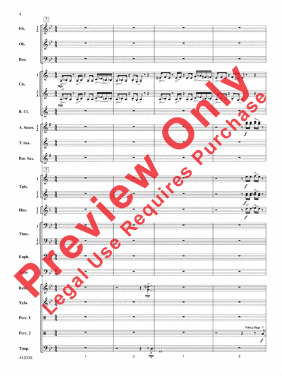 Loco Motion Concert Band scores gallery preview page 4