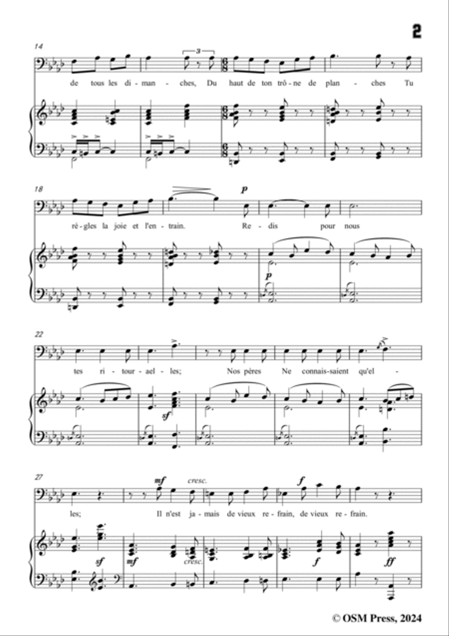 B. Godard-La ménétrier,in A flat Major,Op.10 No.6 Voice scores gallery preview page 3