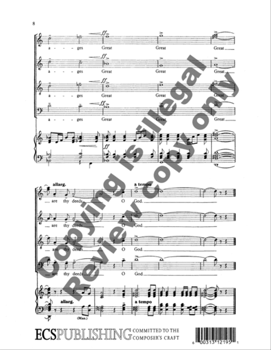 Song of Praise Song of Praise 4-Part scores gallery preview page 12