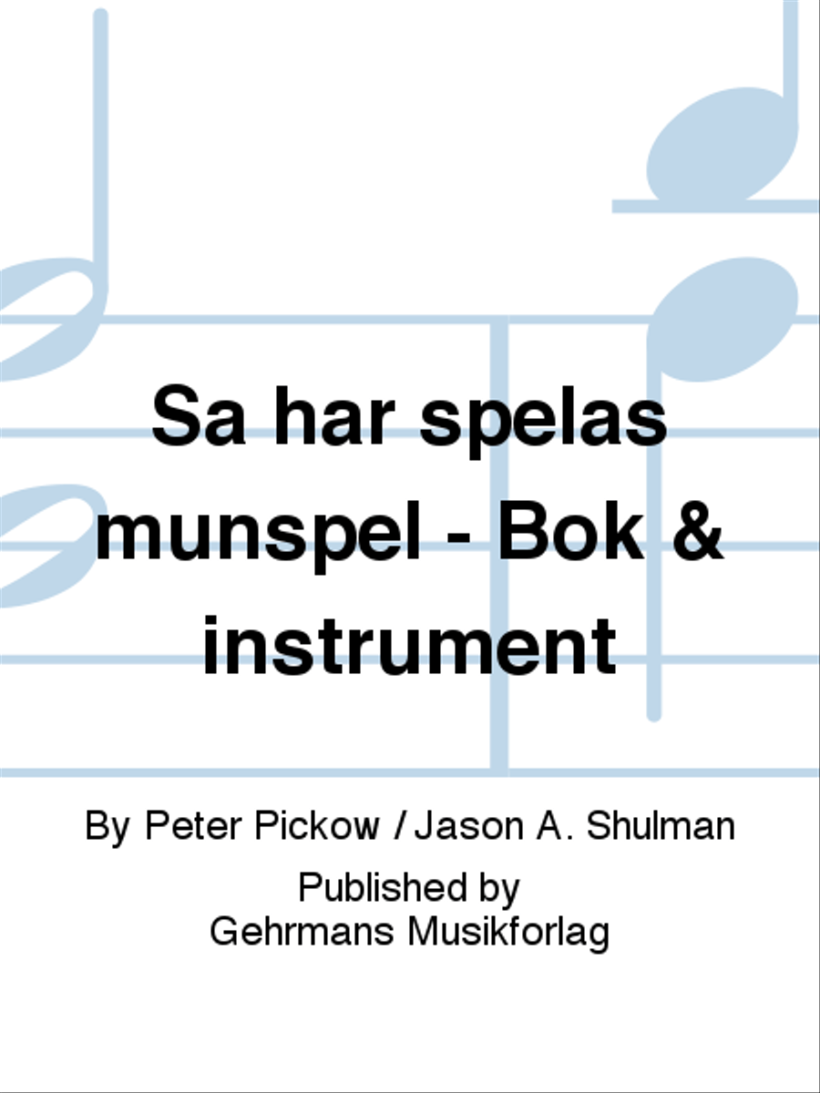 Sa har spelas munspel - Bok & instrument