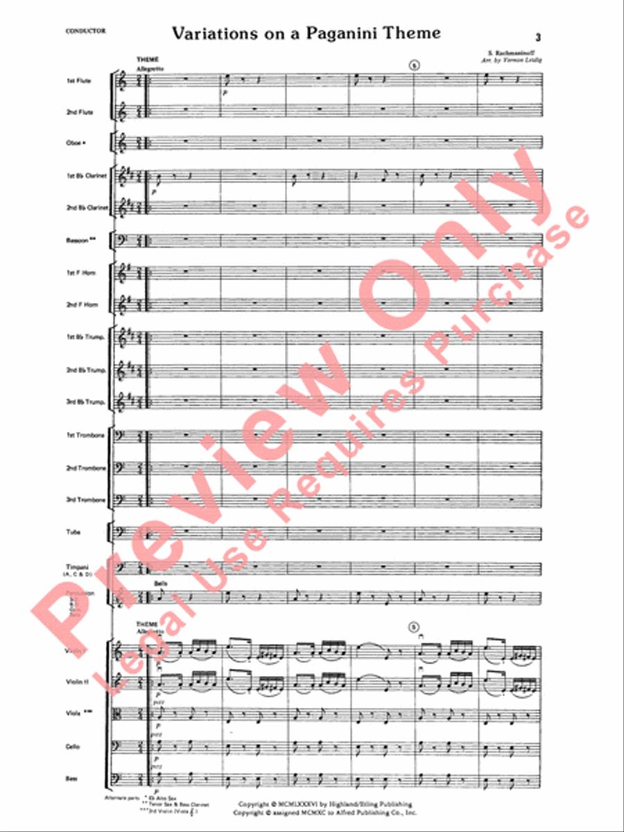 Variations on a Paganini Theme