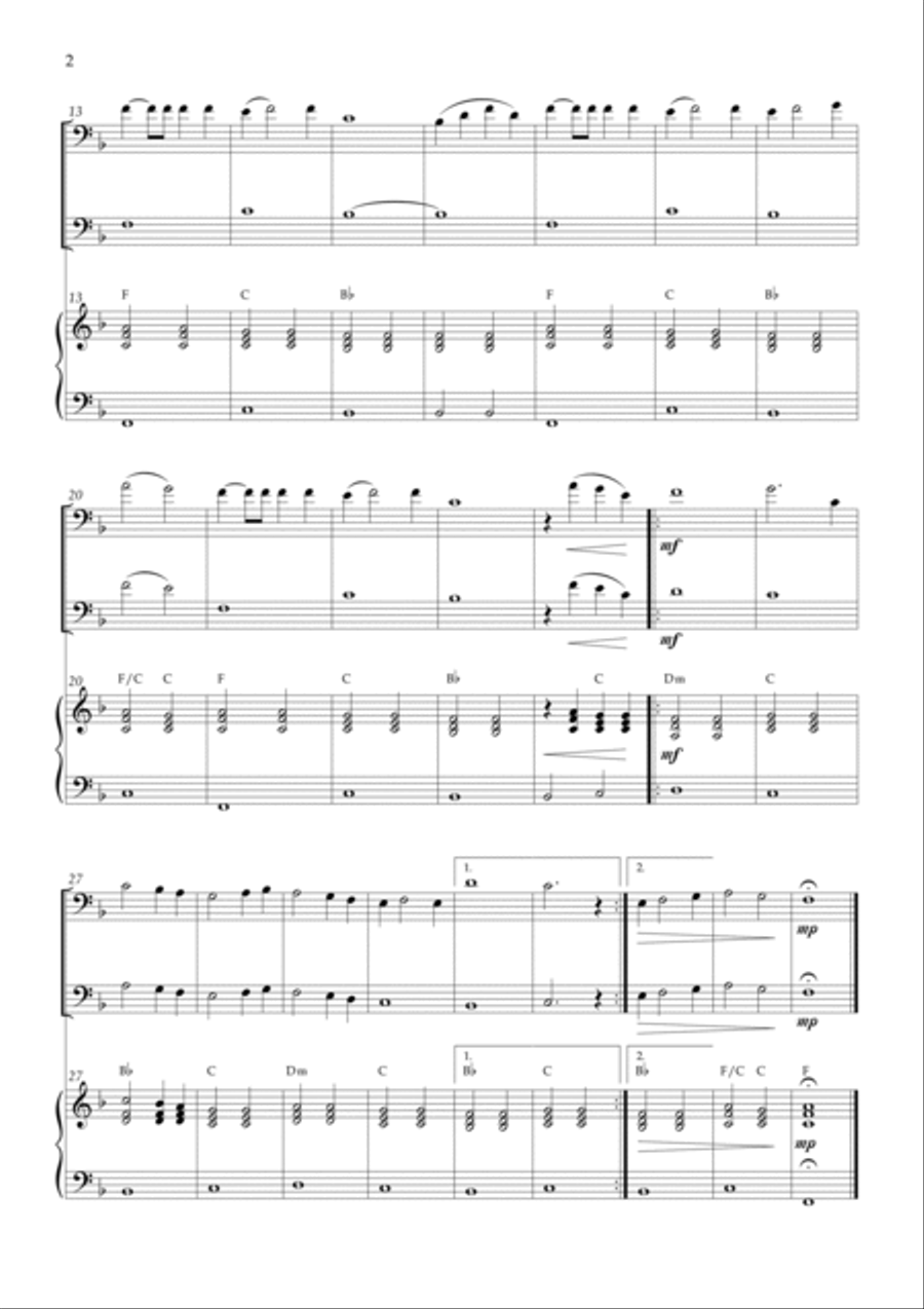 My Heart Will Go On (love Theme From 'titanic') Trombone Duet scores gallery preview page 2