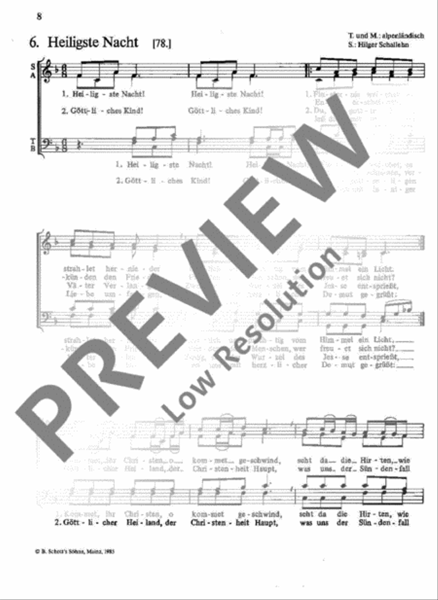 Das Buch der Weihnachtslieder Mixed Choir scores gallery preview page 9