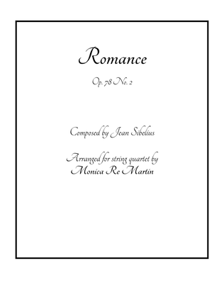 Book cover for Romance - Op. 78 No. 2